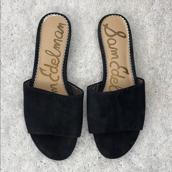 Sam Edelman Shoes - Sam Edelman Liliana Slide Sandal Black Suede